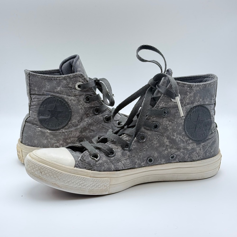 Converse Chuck Taylor II High Top Grey Camo Lunarlon Sneakers womens 7.5